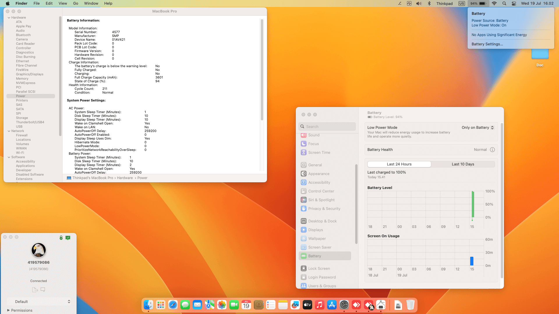Lenovo Thinkpad T480 2nd [KabyLake R   Intel UHD 620 + PS2 SMBUS]   OpenCore 1